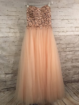 PEACH A LINE PRINCESS GOWN