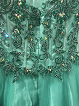 GREEN PRINCESS GOWN