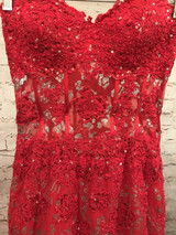 RED MERMAID GOWN