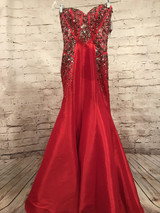 RED MERMAID GOWN