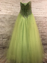 LIME GREEN PRINCESS GOWN