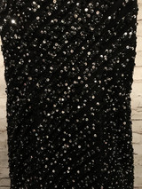 BLACK GEMMED MERMAID GOWN