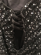 BLACK GEMMED MERMAID GOWN