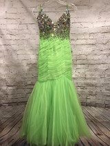 NEW - LIME GREEN MERMAID GOWN