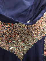 BLUE SPARKLY EVENING GOWN