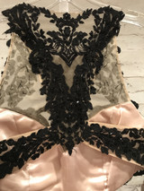 BLACK 2 PC. MERMAID GOWN SET