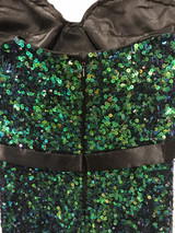 GREEN/BLACK MERMAID GOWN