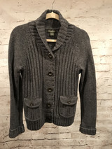 GRAY WOOL CARDIGAN