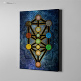 Tree of Life Kabbalah by McAshe 1-Piece Canvas