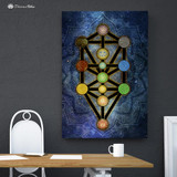 Tree of Life Kabbalah by McAshe 1-Piece Canvas