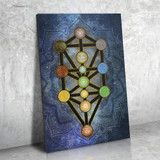 Tree of Life Kabbalah by McAshe 1-Piece Canvas