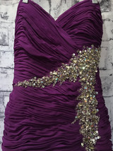 PURPLE MERMAID GOWN