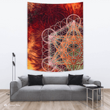 Metatrons Red by YantrArt Design Tapestry
