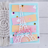 Eiffel Tower Bicycle Tea Table Metal Cutting Dies