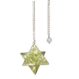 Merkaba Peridot Orgone Pendulum