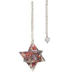 Merkaba Garnet Orgone Pendulum