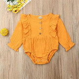 Long Sleeved Ruffle Romper