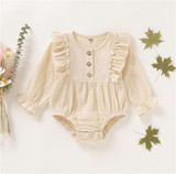 Long Sleeved Ruffle Romper