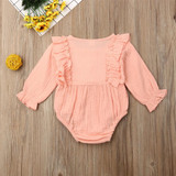 Long Sleeved Ruffle Romper
