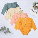 Long Sleeved Ruffle Romper