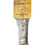 California White Sage Smudge Stick, 3"