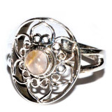 Lotus Rose Quartz Ring