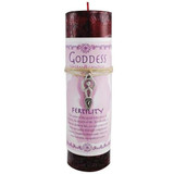Fertility Pillar Candle with Amulet