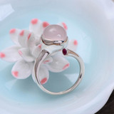 Rose Crystal Open Ring
