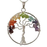 Chakra Gem Tree of Life Pendant