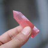 Red Quartz Crystal Obelisk Wand
