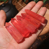 Red Quartz Crystal Obelisk Wand