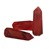 Red Quartz Crystal Obelisk Wand