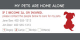 ID Card - Pets Are Home Alone - Checkbox Design