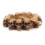Skulls resin ashtray