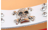 Rhinestone fashion skull belt