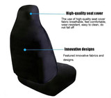 Skull car seat cover set