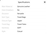 Genuine leather skull bag