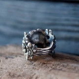 Skulls and roses SS ring