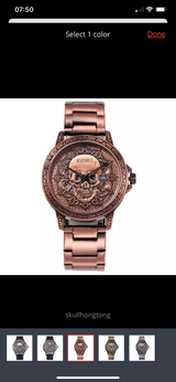 Skull men’s watch