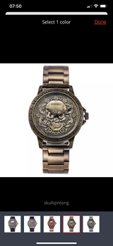 Skull men’s watch