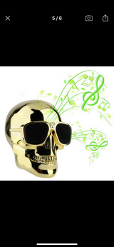 Aero skull bluetooth skull shape speaker