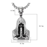 Praying Grim Reaper necklace