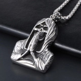 Praying Grim Reaper necklace