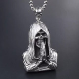 Praying Grim Reaper necklace