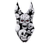 Skull print swimsuit