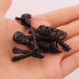 Skeletal torso pendant necklace