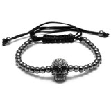 Skull beads bracelet
