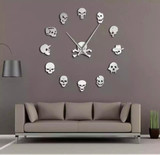 Skull mega digits wall clock