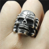 Skull and bones ring