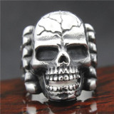 Skull and bones ring
